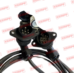 Preview: 96372 Kempf Frontadapterleitung, 2x1700mm, 2x7-pol. Steckdose